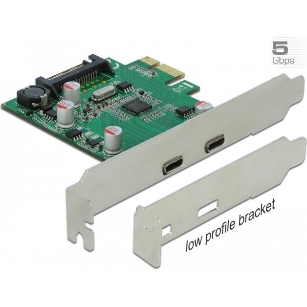 Fan Controller Pcie X1> 2x External Superspeed ??usb - (usb 3.2 Gen 1) Usb Type-c