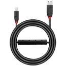 USB A 3.0 > USB B Active Cable Slim (black, 10 meters)