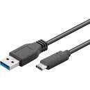 USB-A 3.0 plug > USB-C plug reversible, cable (black, 3 meters)