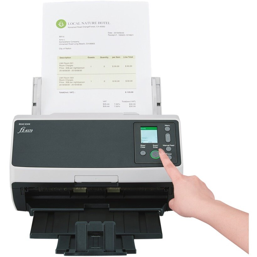 Scanner Fujitsu PA03810-B051 USB LAN 600dpi Format A4 Gri/Antracit — imaginea 4