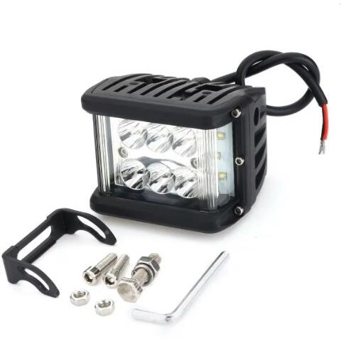 Proiector LED Auto Offroad 36W 10-60V DC 4300LM IP67 Flood Beam 180 Grade Tija Suspendare Negru