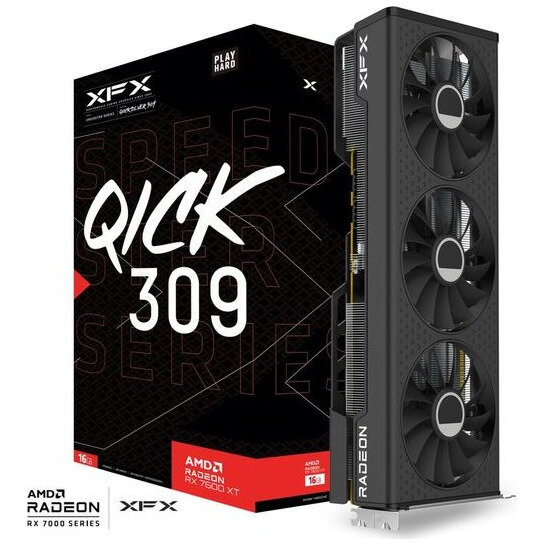 Placa Video Radeon RX 7600 XT Speedster QICK 309 16GB GDDR6 1‎28-bit