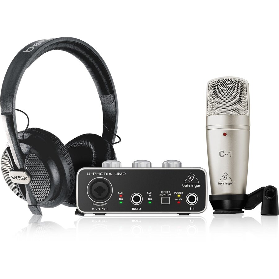 Kit  Inregistrare Studio  U-PHORIA   40 -20000Hz  XLR-3  Negru