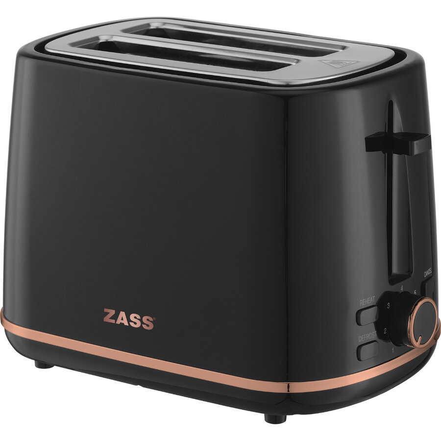 Prăjitor De Pâine Zass Rose Gold ZST 20 930W Negru