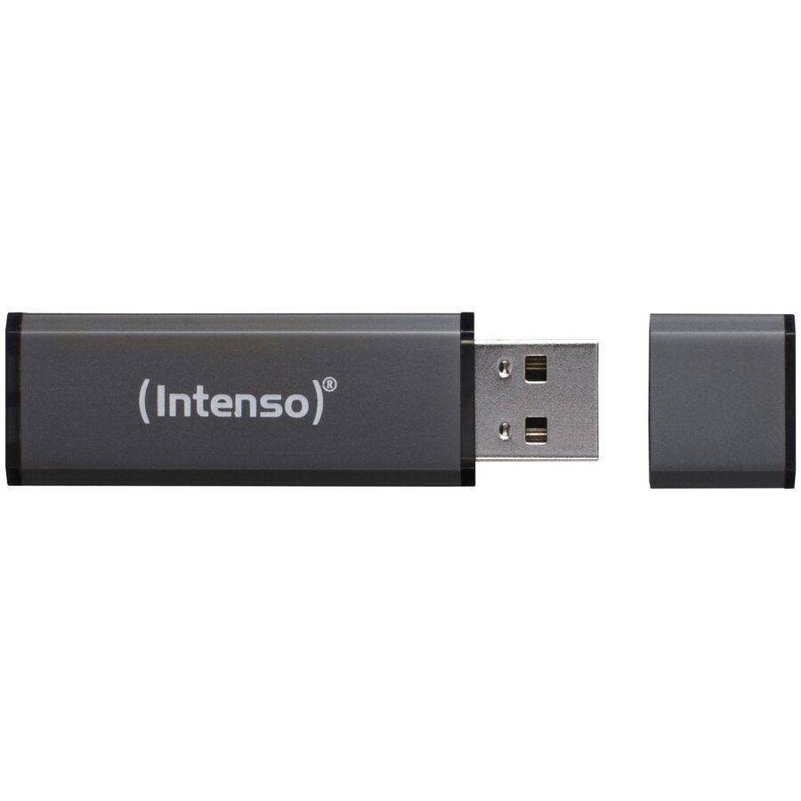USB Flash Drive Intenso Alu Line Anthracite 8GB - imagine 2
