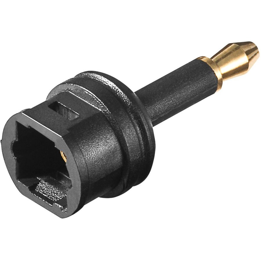 Sistem Toslink-Kupplung - 3,5 mm, Adapter black
