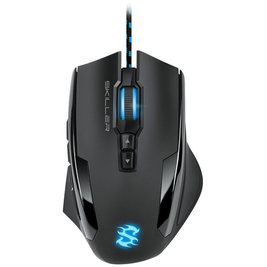 Mouse Gaming cu Fir Skiller SGM1  USB  Iluminare RGB 10800DPI Negru