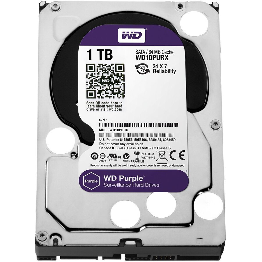 WD Purple 1 TB - SATA - 3.5