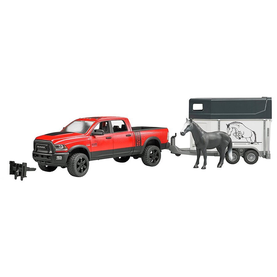 Jucarie Professional Series RAM 2500 Power Wagon with horse trailer and horse (02501)