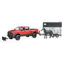 Professional Series RAM 2500 Power Wagon with horse trailer and horse (02501)