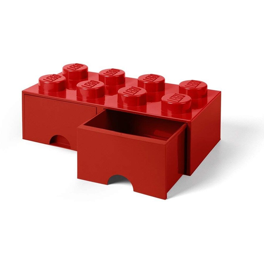 Room Copenhagen LEGO Brick Drawer 8 red - RC40061730