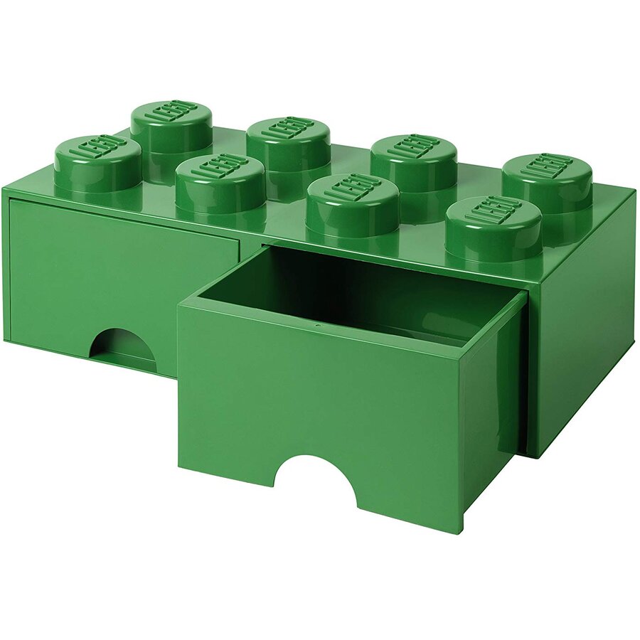 Room Copenhagen LEGO Brick Drawer 8 green - RC40061734