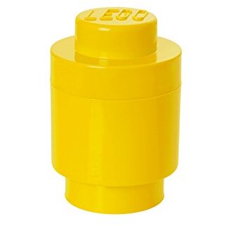 Room Copenhagen LEGO Storage Brick 1 round yellow - RC40301732