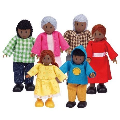 Jucarie Doll Family - Dark Skin Color - E3501