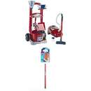 Klein Vileda broom wagon & Vileda vacuum cleaner, children's home appliance (red / gray)