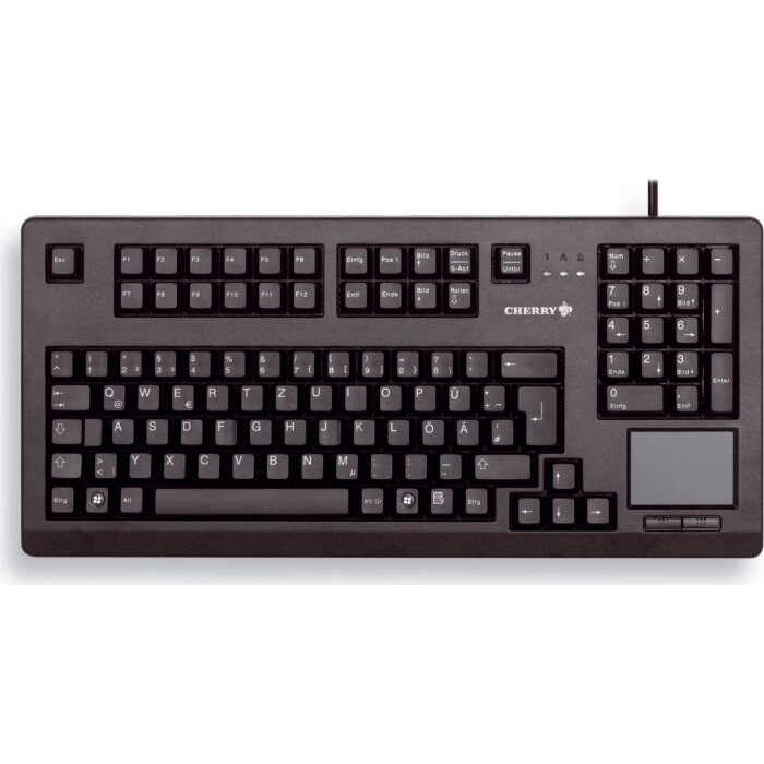 Tastatura Cu Fir TouchBoard G80-11900 Cu TouchPad Integrat LAyout English US 105 Taste Negru