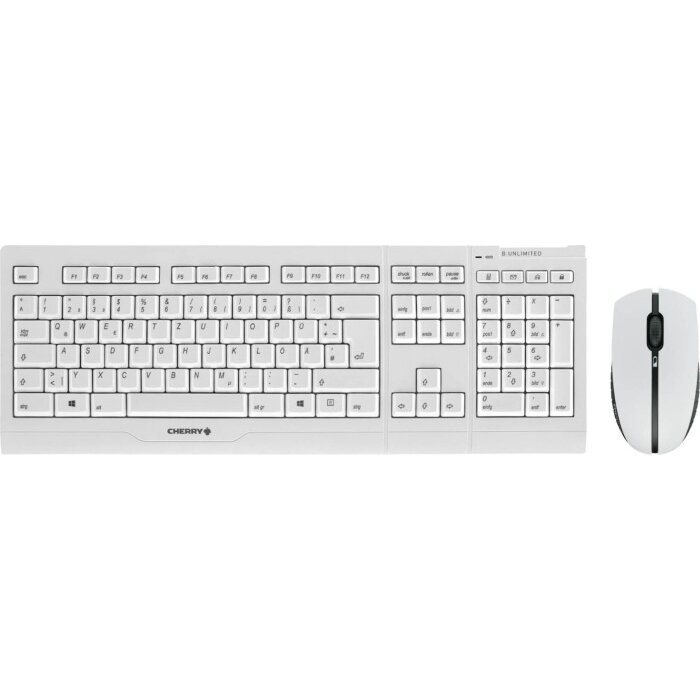 Kit Tastatura si Mouse Layout -  B. Unlimited 3.0WL Wireless Alb/Gri