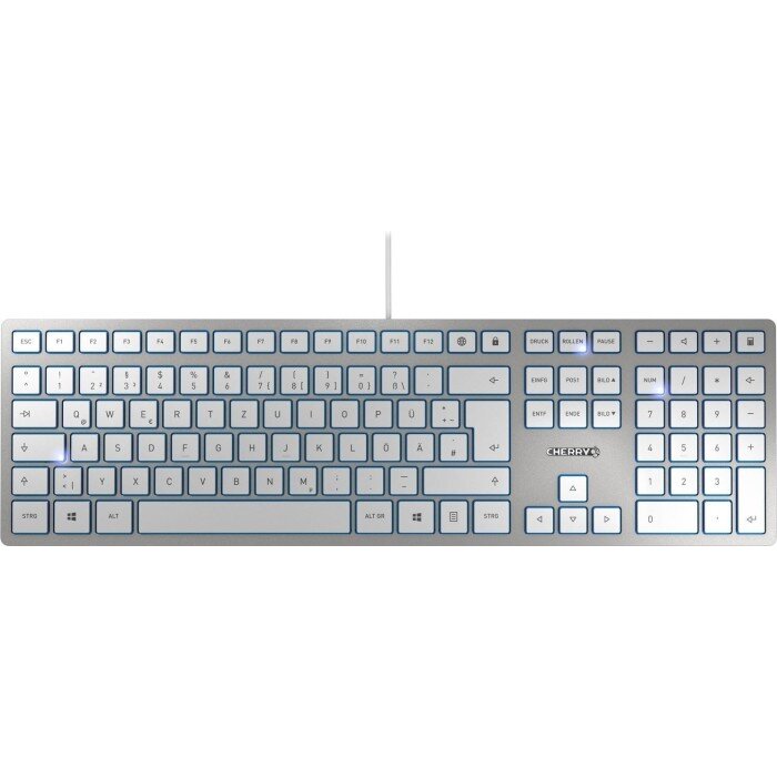 Tastatura KC 6000 Layout UK Slim 105 Taste Argintiu