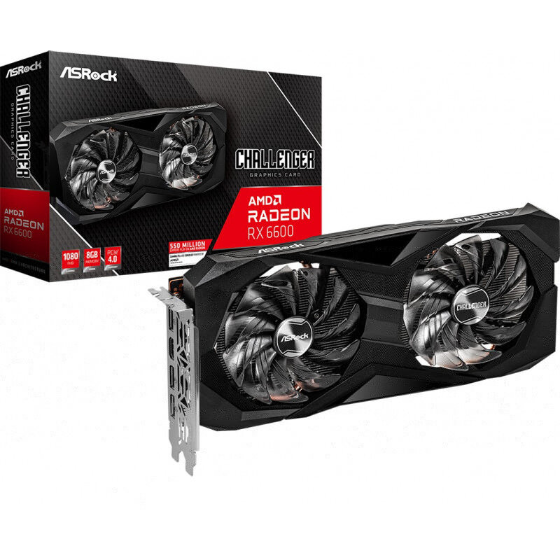 Placa video Radeon RX 6600 Challenger D 8GB GDDR6