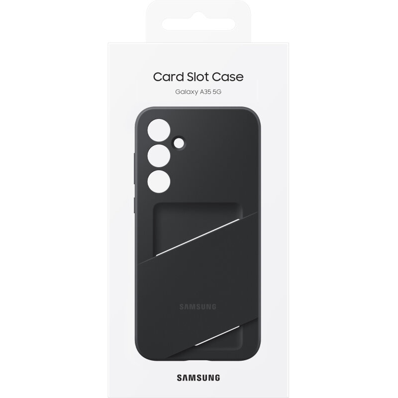 Husa Samsung Card Slot Case Black pentru Galaxy A35 — imaginea 6