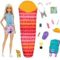 Jucarie It takes two! Camping playset - Malibu doll, puppy and accessories