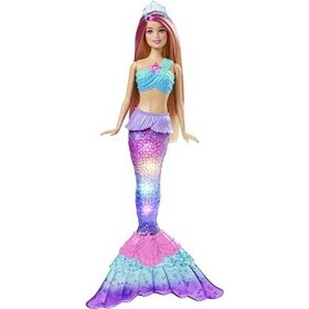 Jucarie Magic Light Mermaid Malibu Doll - HDJ36