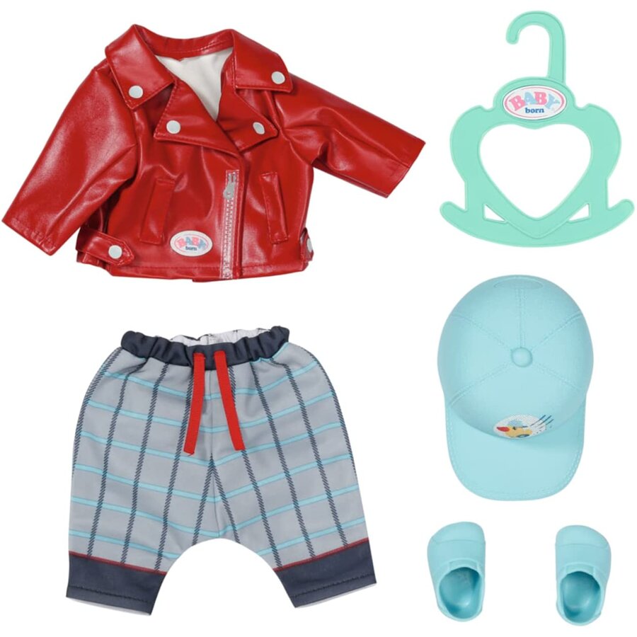 ZAPF Creation BABY born Little Cool Kids Outfit 36cm, doll accessories (jacket, trousers, hat, shoes