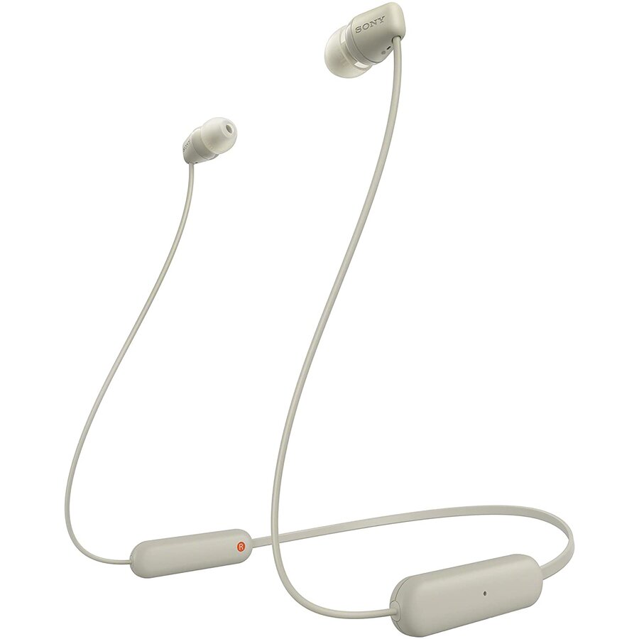 Casti Wireless WI-C100C Intraauriculare Bluetooth USB-C IPX4 Bej
