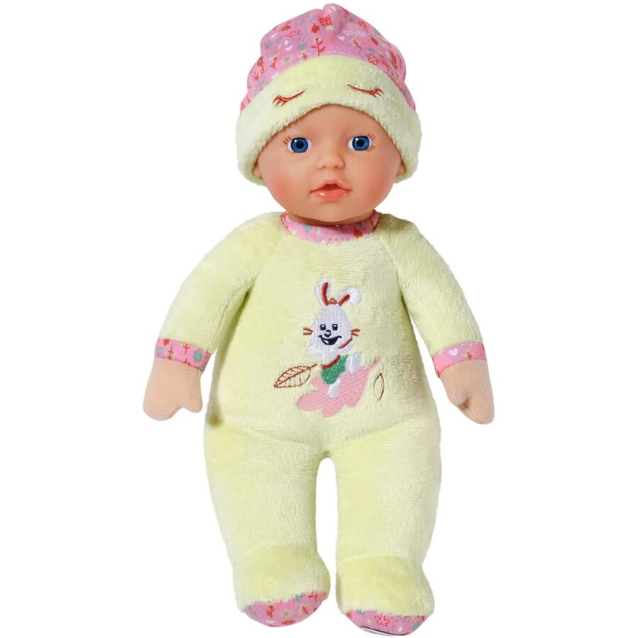 ZAPF Creation BABY born Sleepy for babies 30cm, doll (green, with rattle inside)