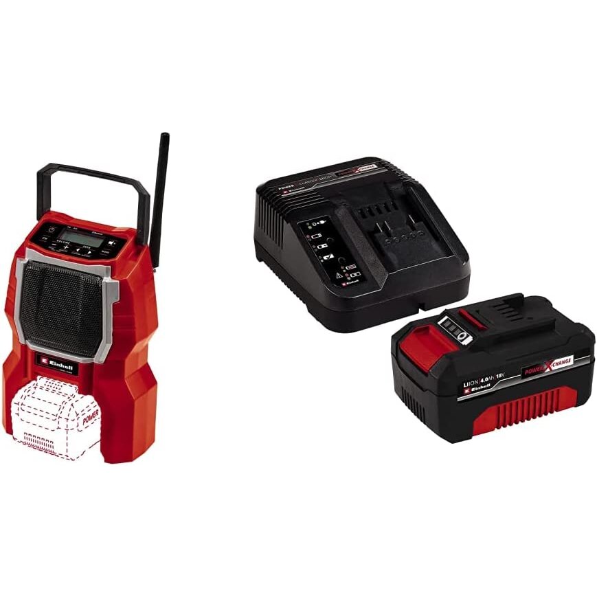 Sistem TC-RA 18 Li BT - Solo, construction site radio (red/black, Bluetooth)