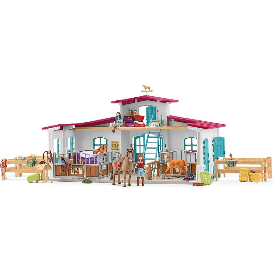 Jucarie Horse Club riding stable, play figure