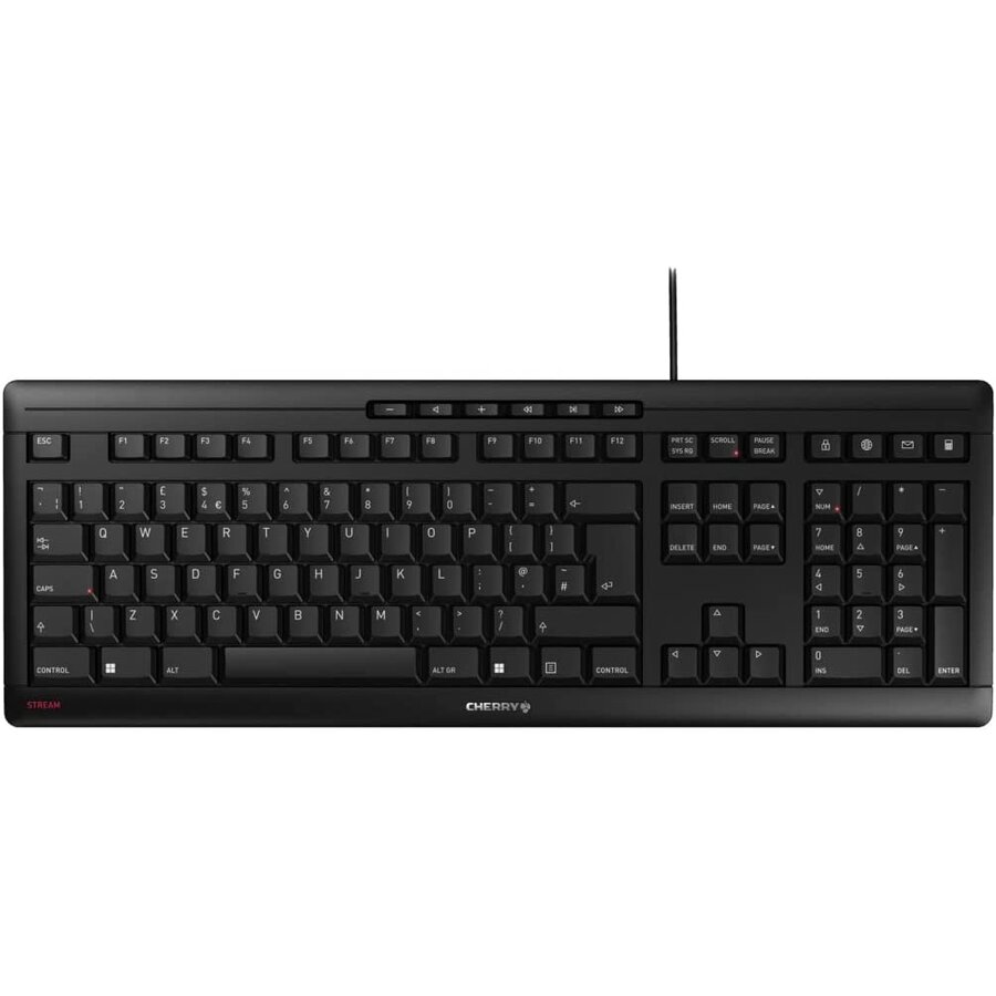 Tastatura Cu Fir Layout English UK 105 Taste Negru