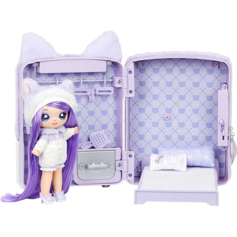 MGA Entertainment Well! N / A! N / A! Surprise 3-in-1 Backpack Bedroom Series 3 Playset - Lavender K