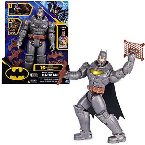 Spin Master Batman 30 cm Deluxe Action Figure with punch and throw function, play figure (5 pieces o