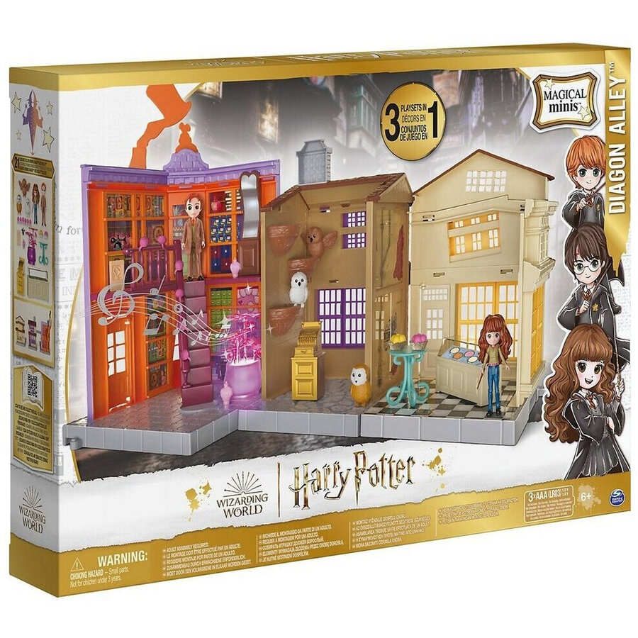 Spin Master Wizarding World Harry Potter - Diagon Alley Playset, Playing Figure (With Light and Soun
