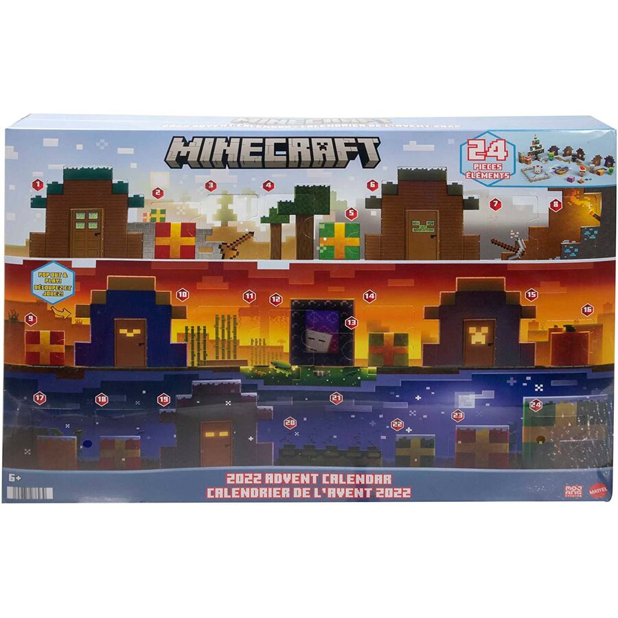 Jucarie Minecraft Mob Head Minis Advent Calendar Toy Figure