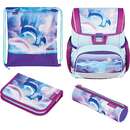 Loop Plus Ocean in Heaven, school bag (purple/light blue, incl. 16-piece pencil case, pencil case, sports bag)
