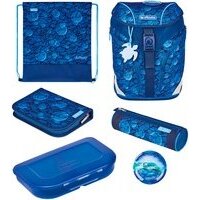 Jucarie SoftLight Plus GreenLine Deep Sea, school bag (blue, incl. filled 16-piece school case, penc