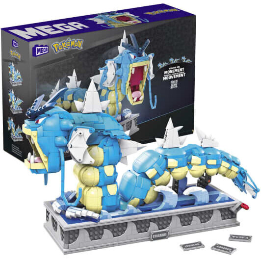 Mega Construx Motion Gyarados Movable Building Set Construction Toy