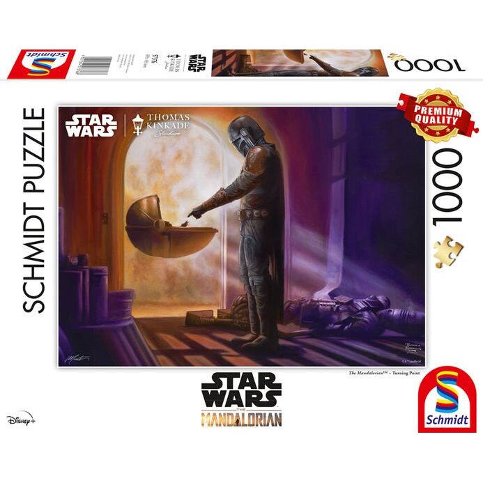 Schmidt Spiele Thomas Kinkade Studios: Star Wars The Mandalorian - Turning Point, Puzzle