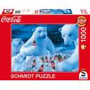 Spiele Coca-Cola - polar bears, jigsaw puzzle (1000 pieces)