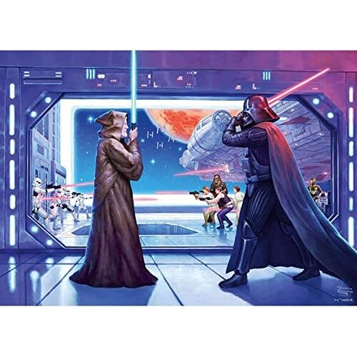 Schmidt Spiele Thomas Kinkade Studios: Star Wars - Obi Wans Last Stand Jigsaw Puzzle (1000 Pieces)