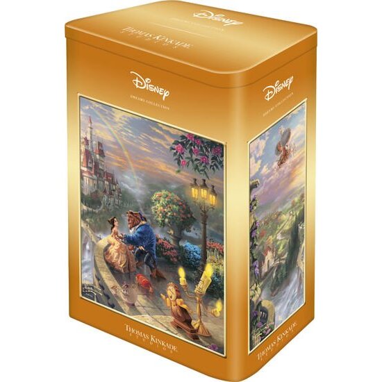 Schmidt Spiele Thomas Kinkade Studios: Disney - Beauty and the Beast in the nostalgic metal box, puz
