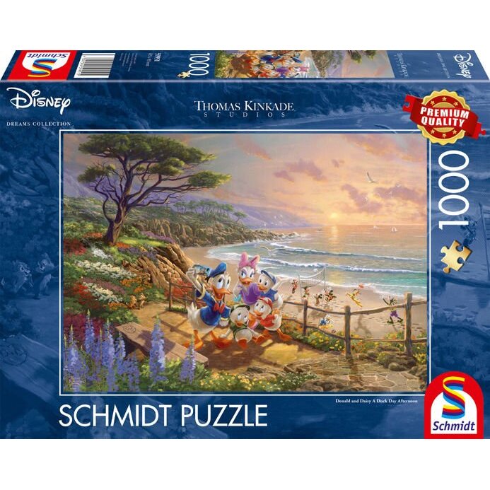Schmidt Spiele Thomas Kinkade Studios: Disney - Donald and Daisy A Duck Day Afternoon, Jigsaw Puzzle