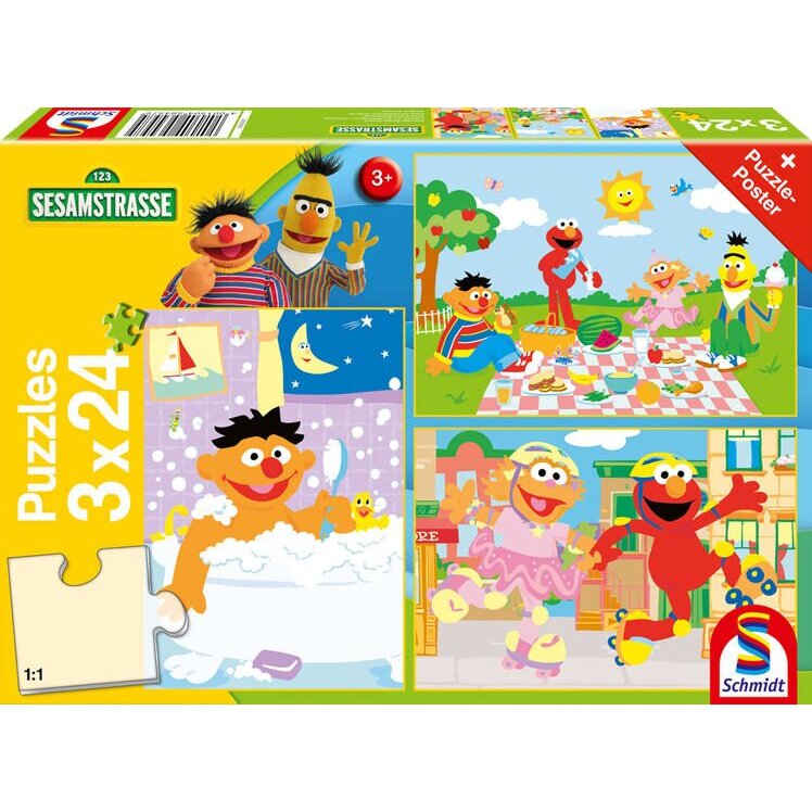 Schmidt games make things, puzzle (3x 24 pieces)