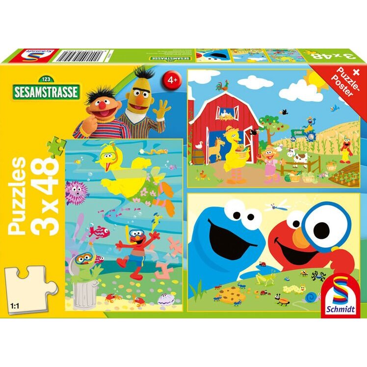 Schmidt games beastly strong, jigsaw puzzle (3x 48 pieces)
