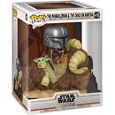 POP! Deluxe Star Wars - Mando on Bantha with Child in Bag Toy Figure (17.1 cm)