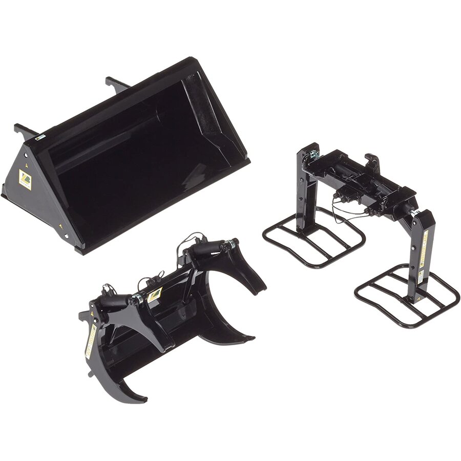 Jucarie front loader tools set A black, model vehicle