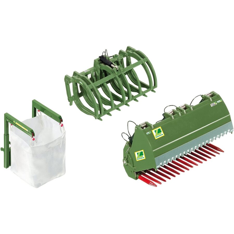 Jucarie front loader tool set Bressel and Lade, model vehicle