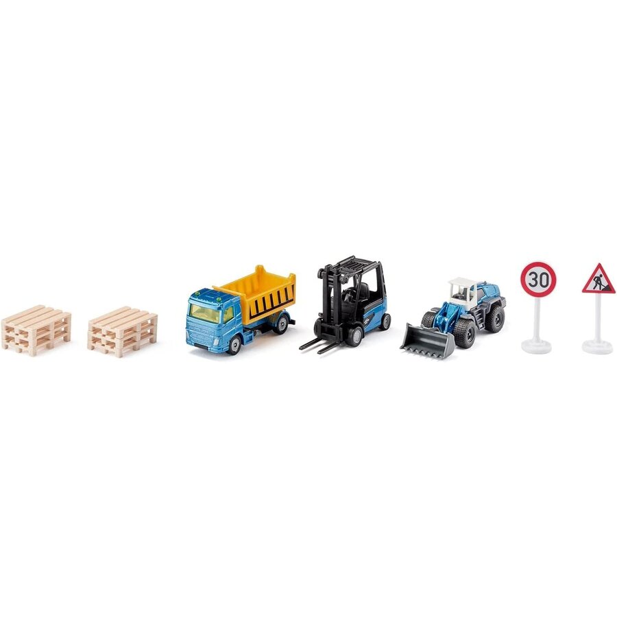 Jucarie SUPER construction site gift set, model vehicle
